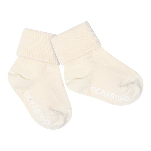 Non-slip Grip socks organic cotton - Off White