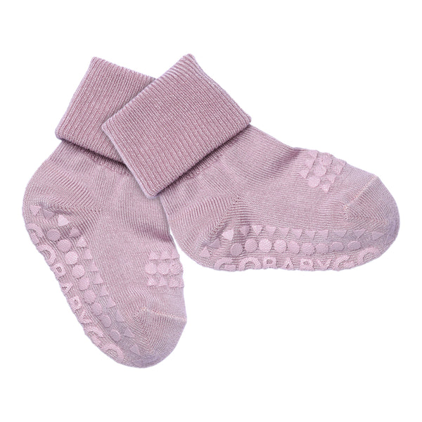 Non-Slip Grip Socks - Bamboo Mini - Lavender