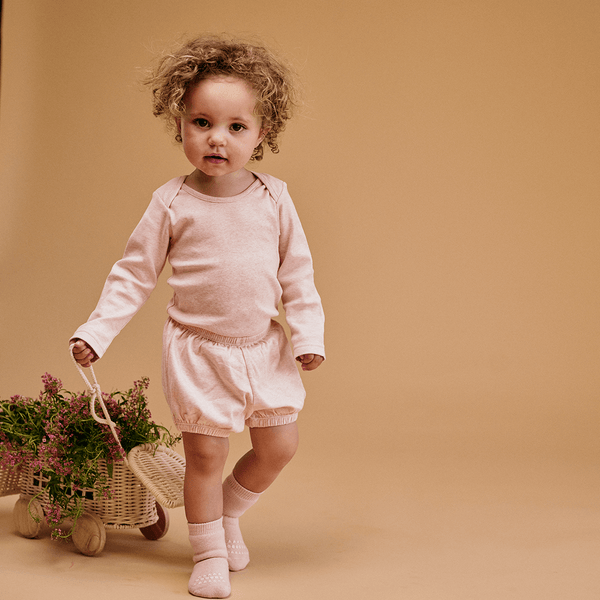 GOBABYGO Chaussettes antidérapantes pour bébé en laine, beige sable - Mini  Scandinave