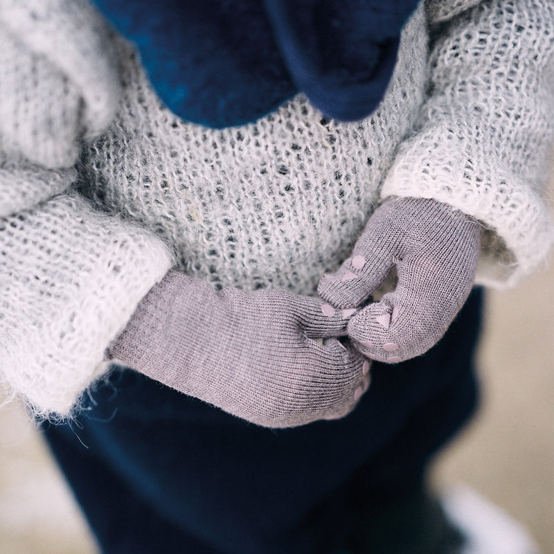 Mittens Merino Wool - Sand