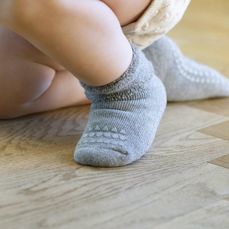 FedMois 5 Paires Chaussettes Antidérapantes en Coton Bébé Enfant Motif  Animaux